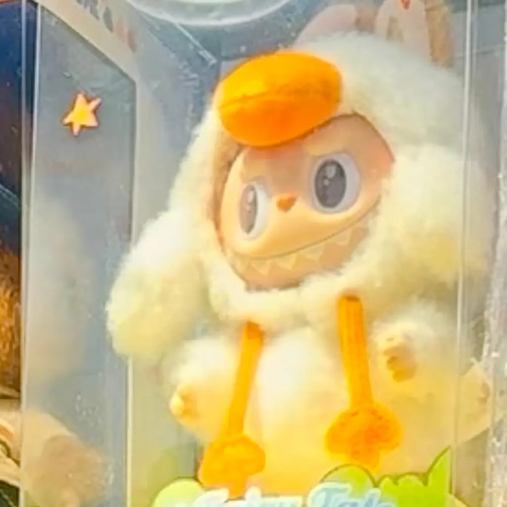 Labubu Forest Fairy Tale China-exclusive keychain doll on a store display