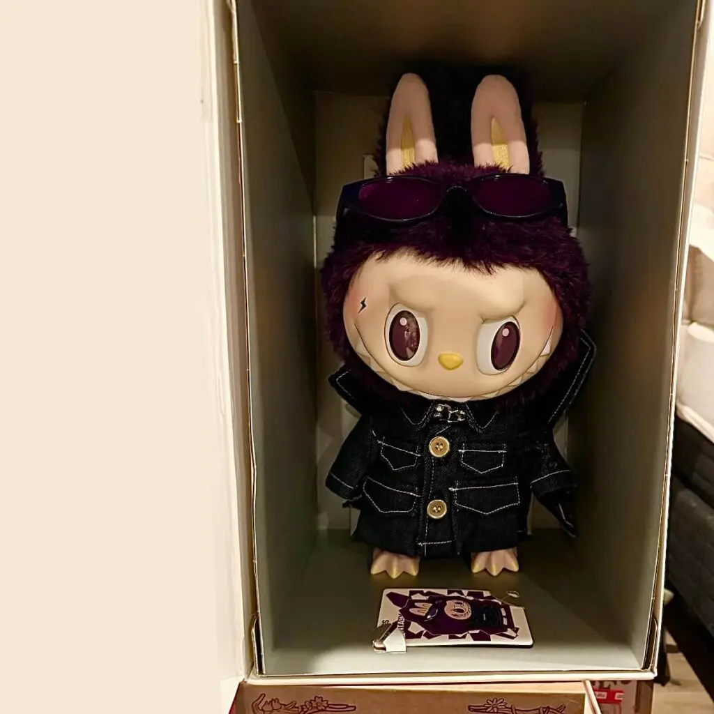 Most expensive Labubu x Pronounce Wings of Fantasy plush doll inside its box packaging