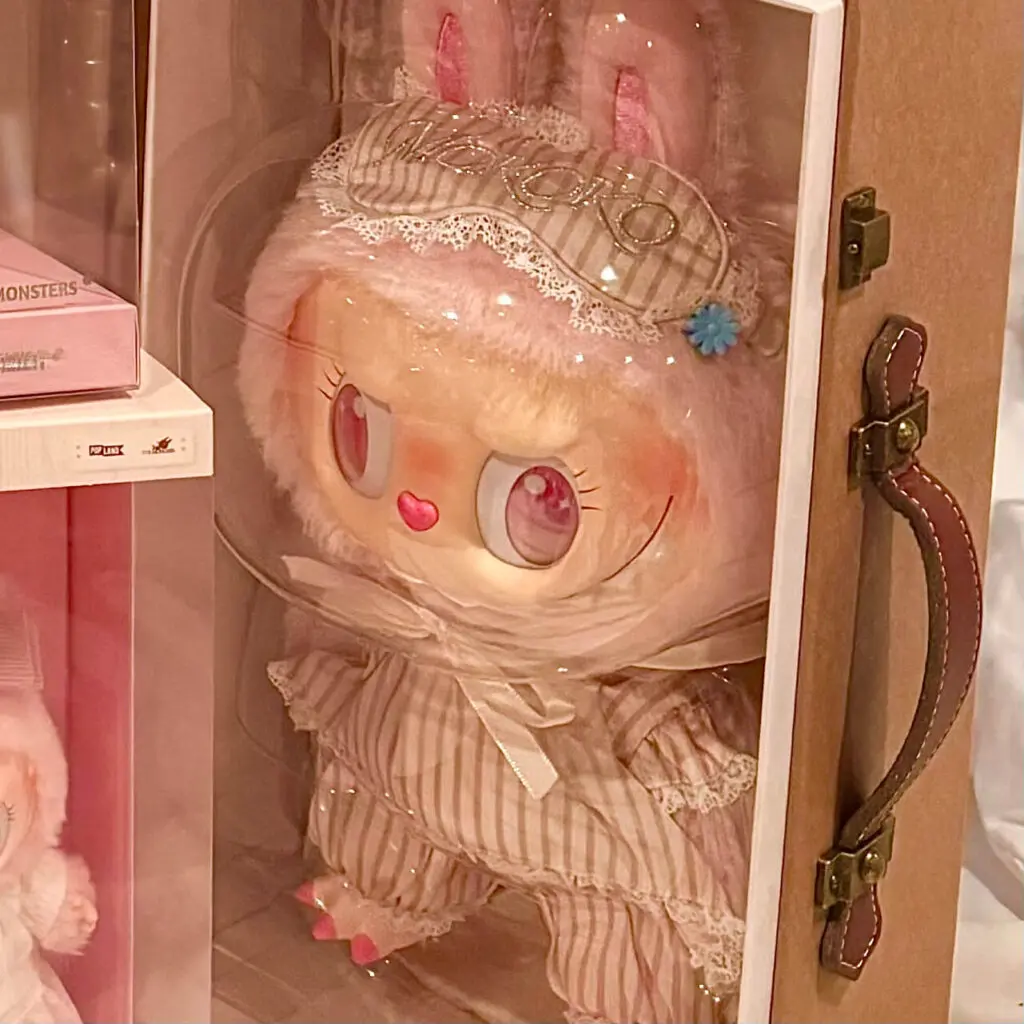 Mokoko Wake Up Series large plush doll inside original box packaging