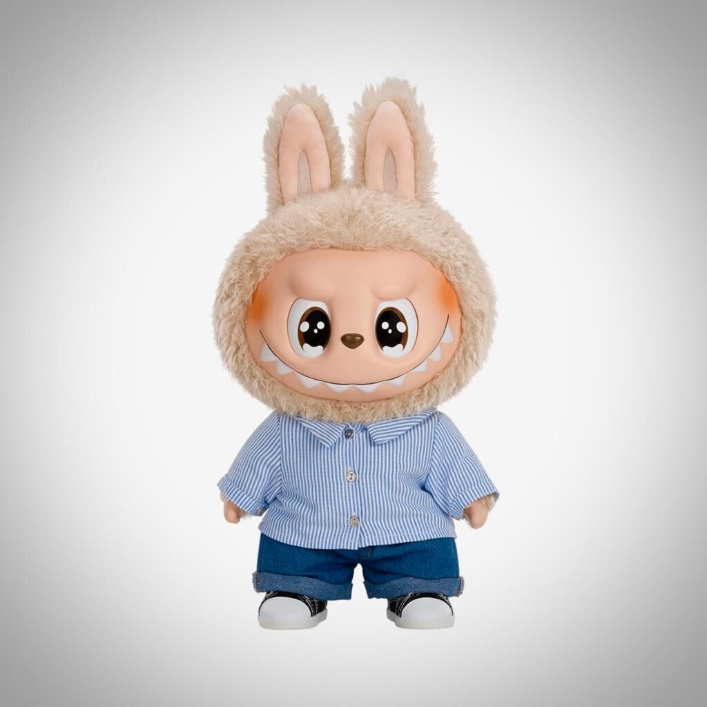 Labubu flip with me white background