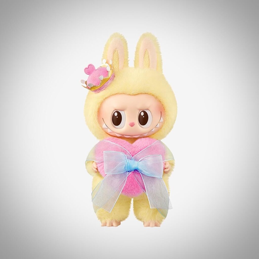 Labubu lets checkmate pink white background