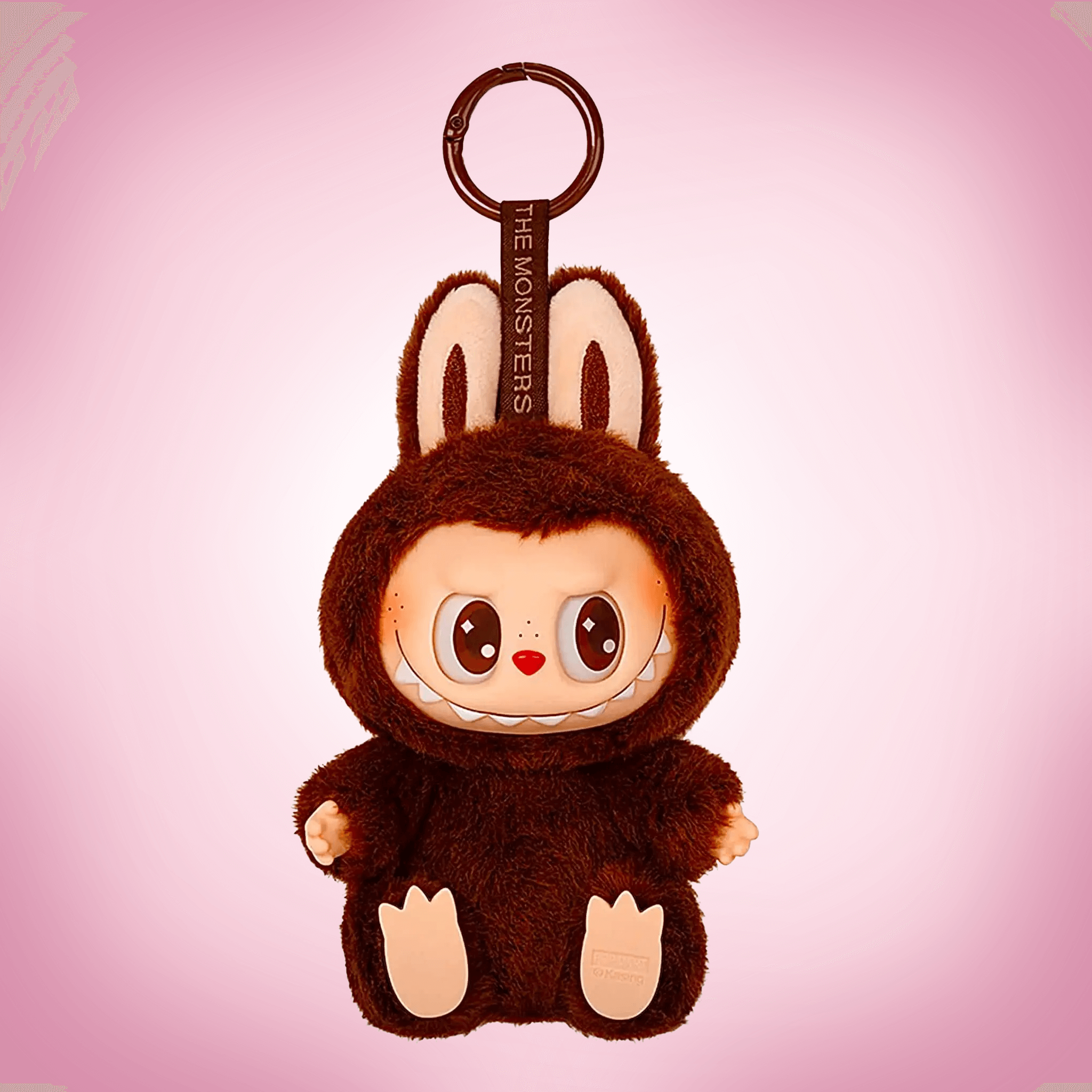 Labubu have a seat secret v2 release secret figurine duoduo pink background