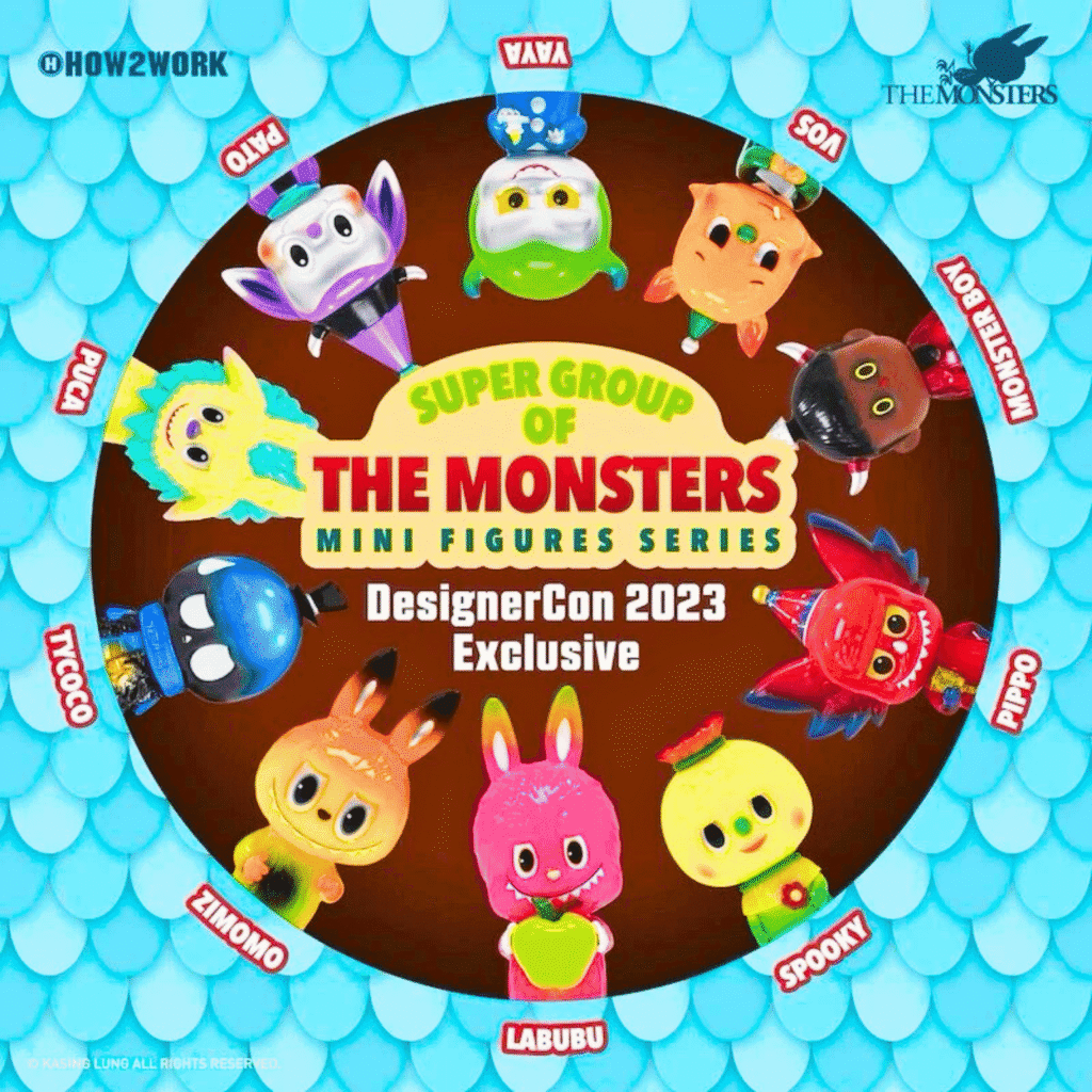 super group of the monsters mini figure series designercon 2023 exclusive