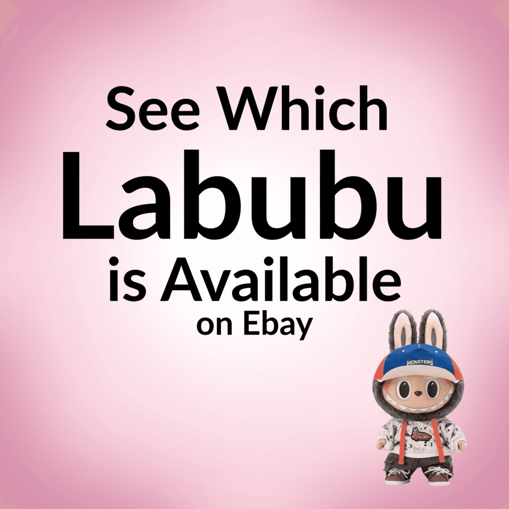 See Which Labubu is Available on Ebay plush doll pink background