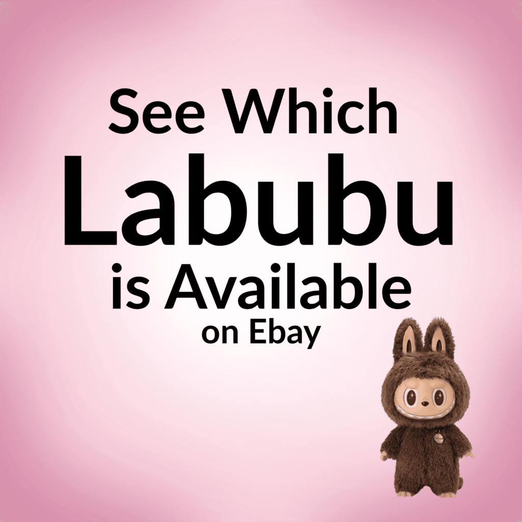 See Which Labubu is Available on ebay zimomo pink background