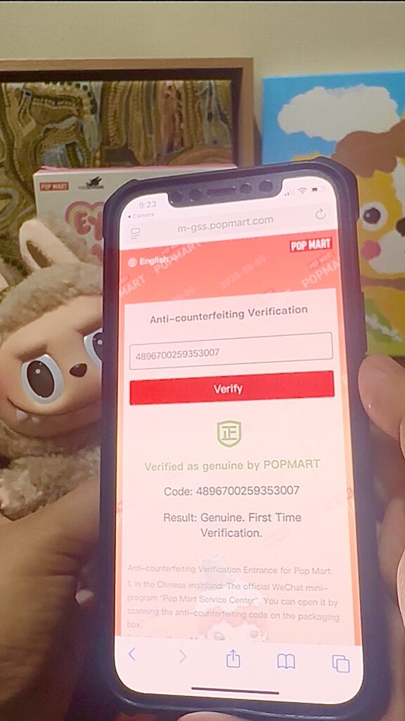 exciting macaron labubu toffee plush qr verified