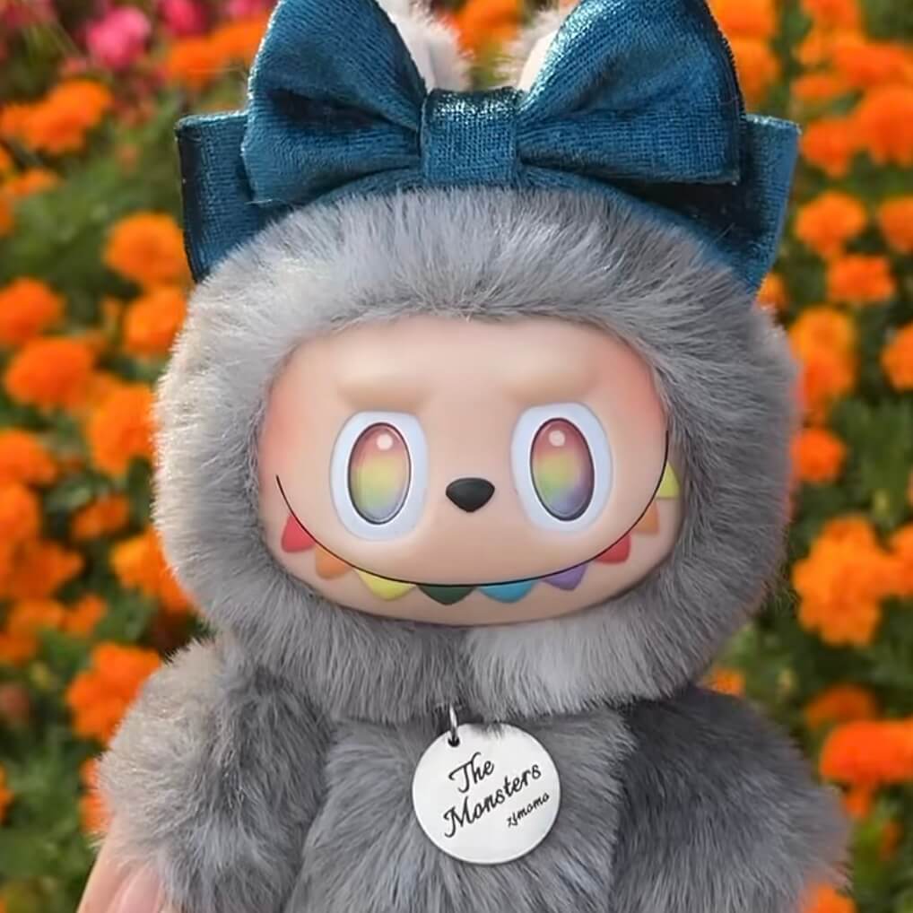 id secret labubu clothes blue bow