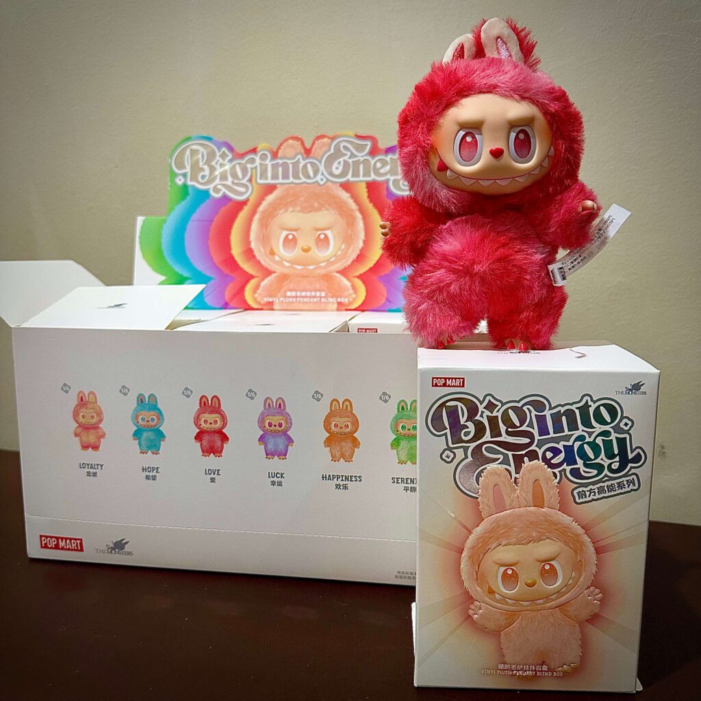 labubu big into energy love unboxed