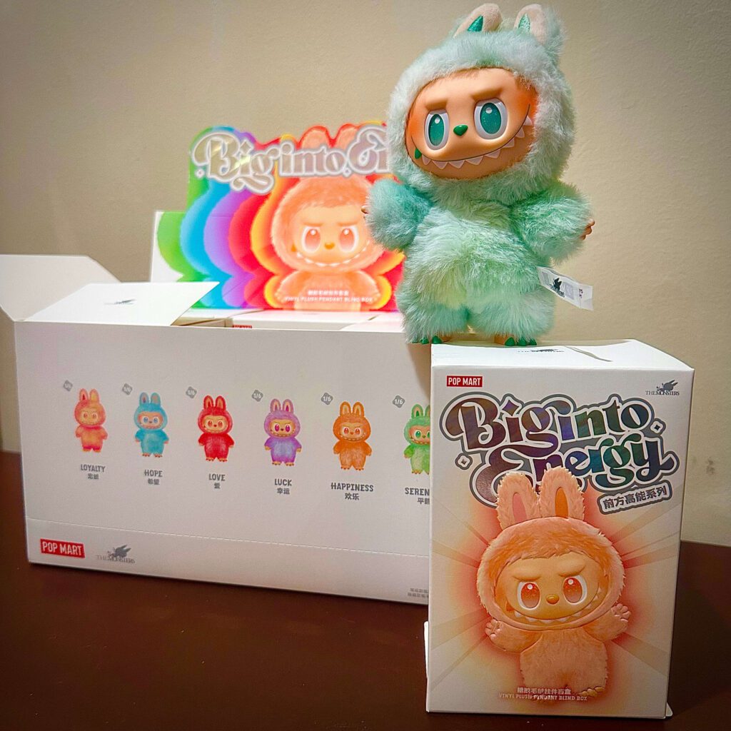 labubu big into energy serenity unboxed