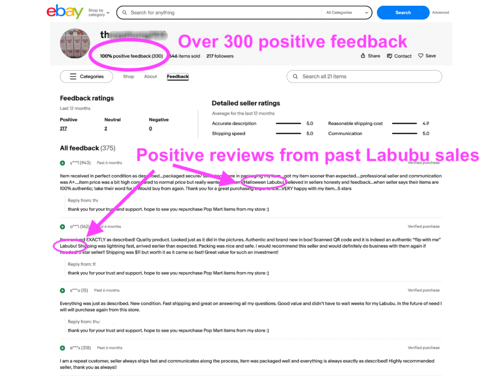 how to buy mini labubu pin for love I Imagination on ebay.  Example of good seller.  300 reviews