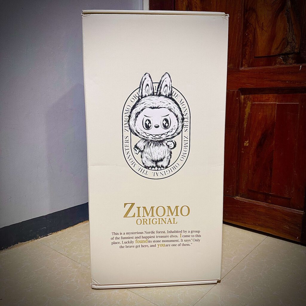 labubu zimomo i found you front box