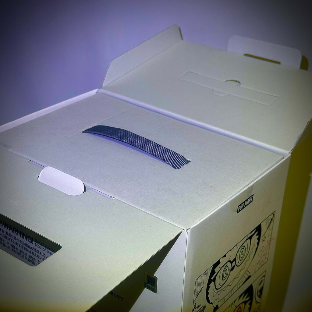flip with me labubu unboxing inner box