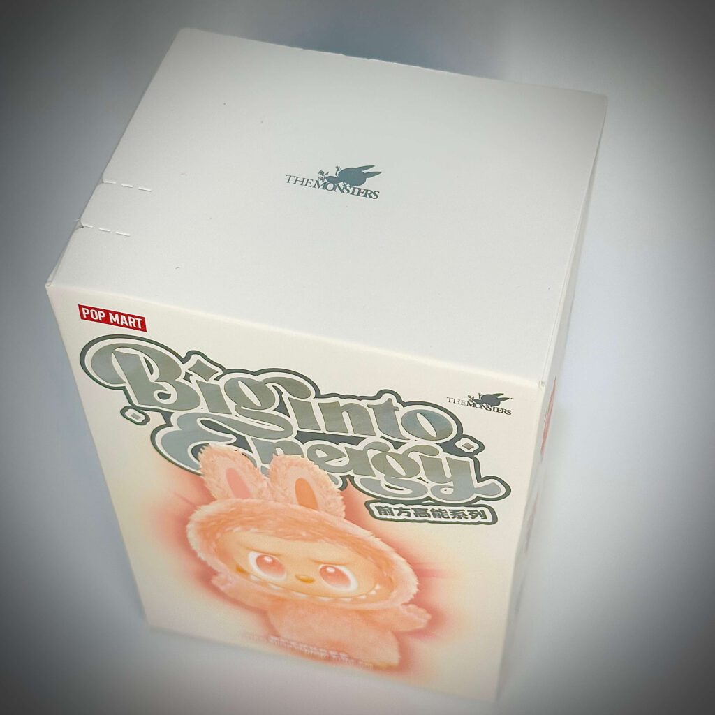 labubu big into energy blind box top with either Love, Happiness, Loyalty, Serenity, Hope, Lucky or Secret Character ID inside