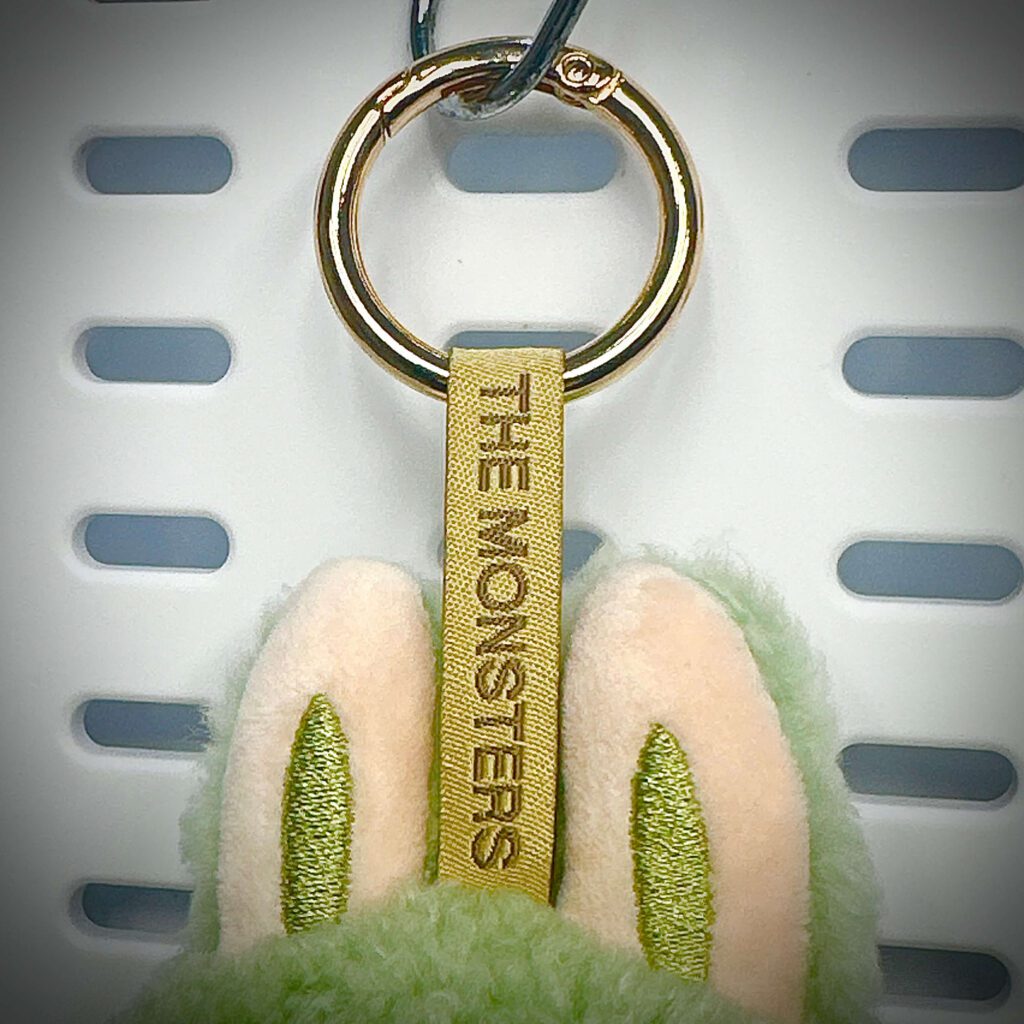 labubu exciting macaron green grape lanyard front