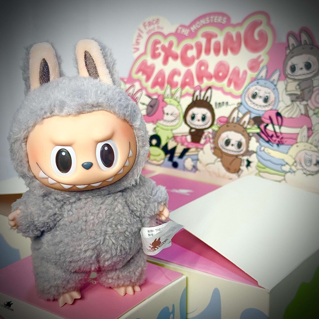 labubu exciting macaron sesame bean boxes backdrop