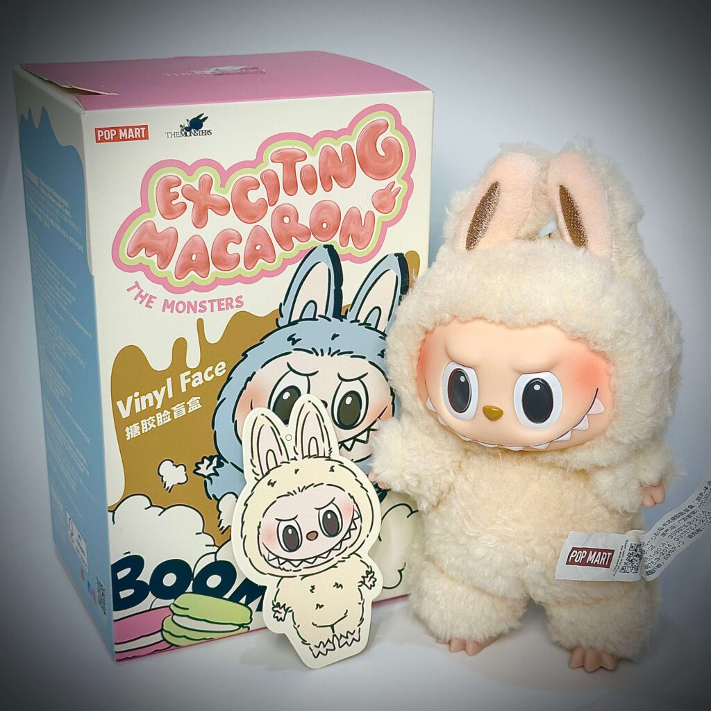 labubu exciting macaron soymilk box with name card