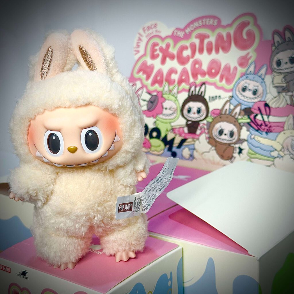 labubu exciting macaron soymilk boxes backdrop