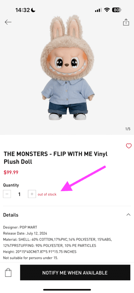 labubu flip with me popmart out of stock sold out