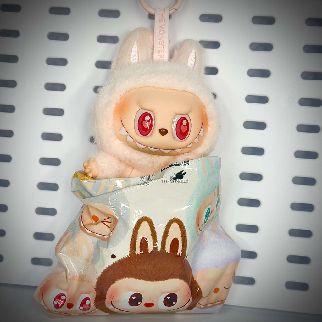 labubu have a seat dada inside pouch