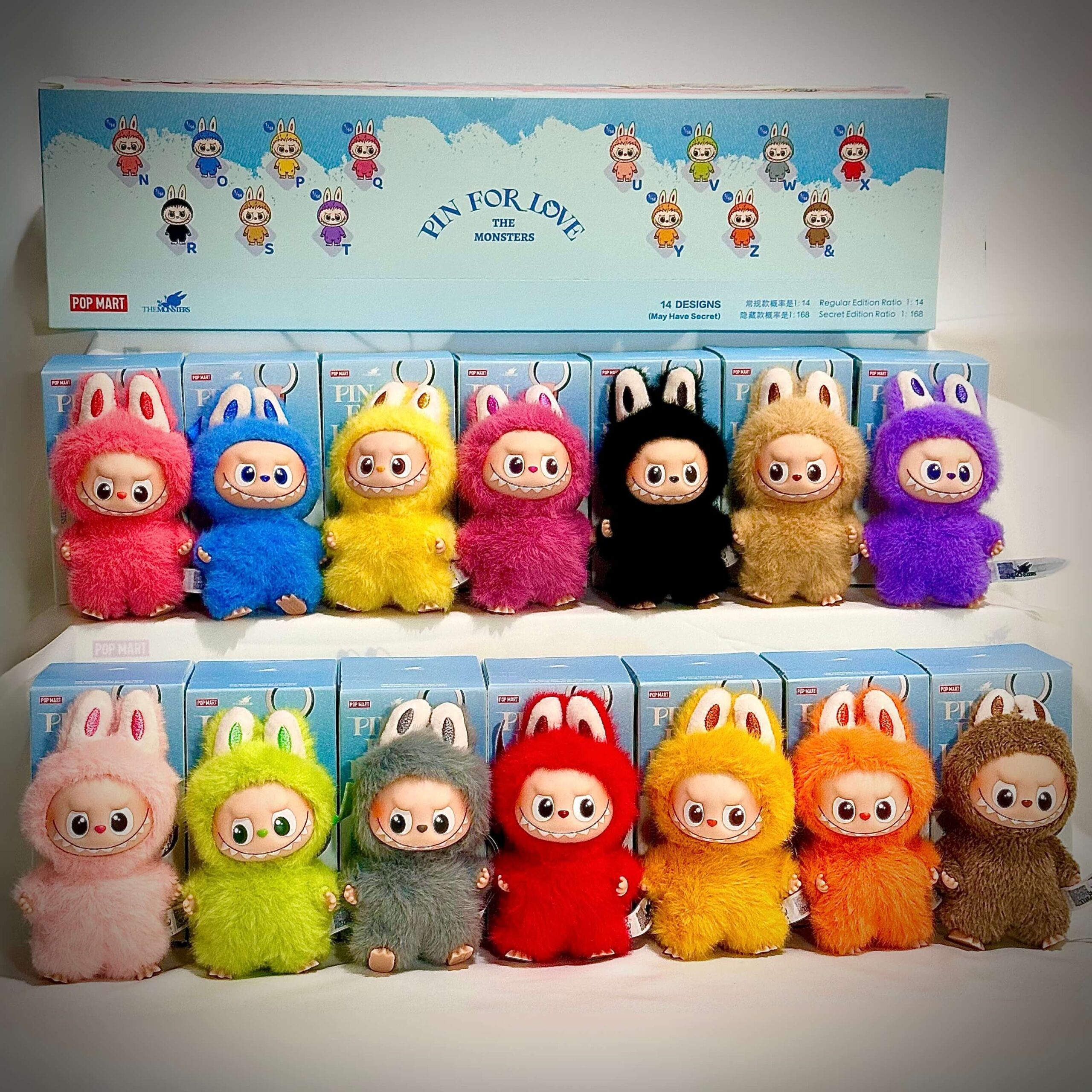 mini labubu pin for love N to Z group