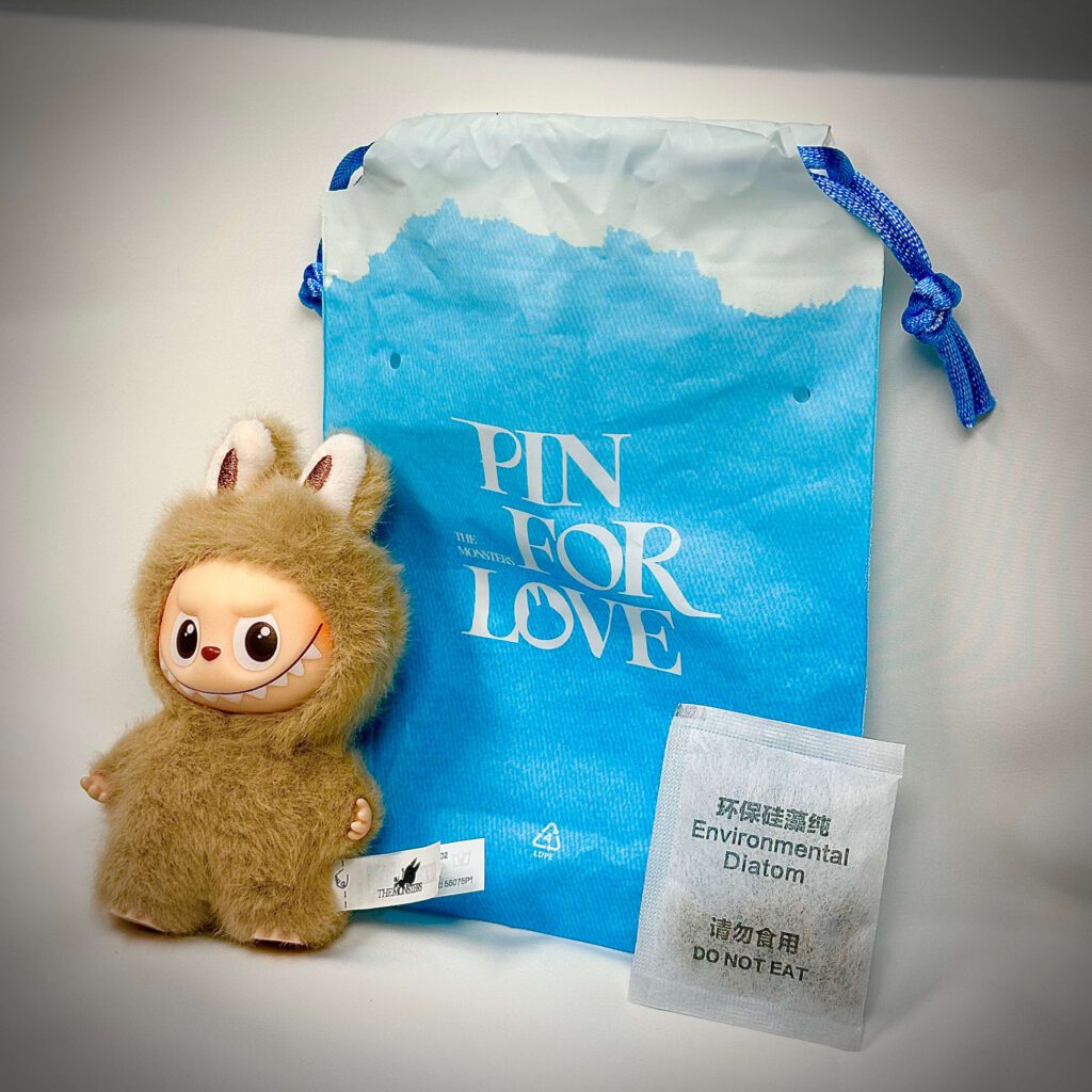 mini labubu pin for love b pouch