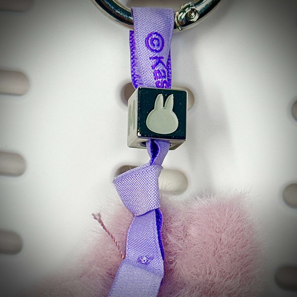 mini labubu pin for love m charm lanyard logo