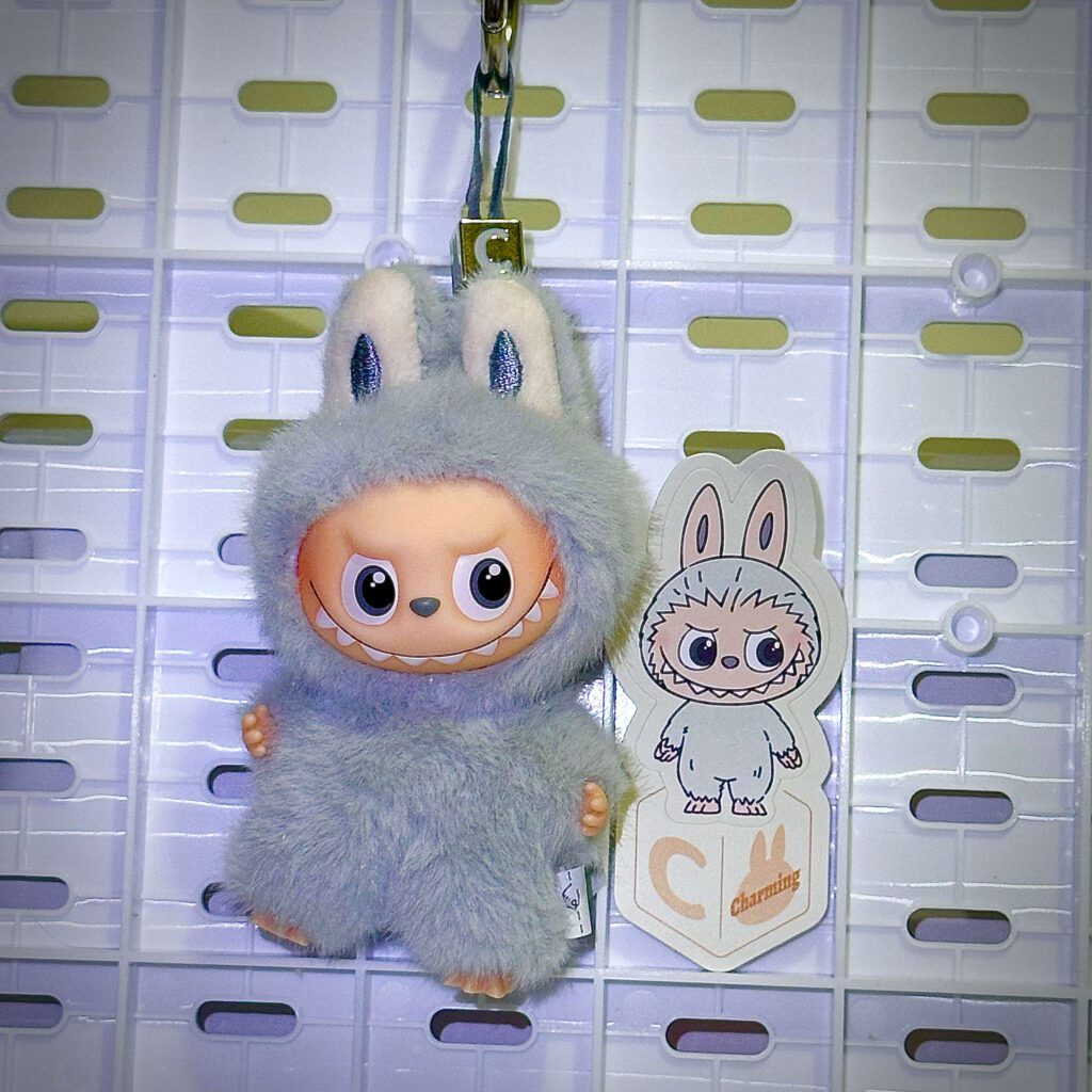 mini labubu pin for love v4 c charming hung with sticker name