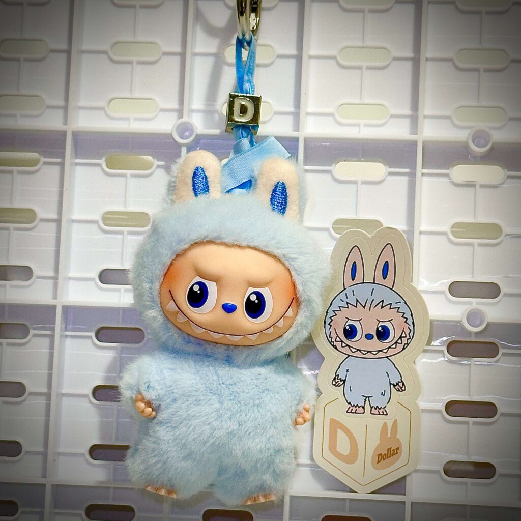mini labubu pin for love v4 d dollar hung with sticker name