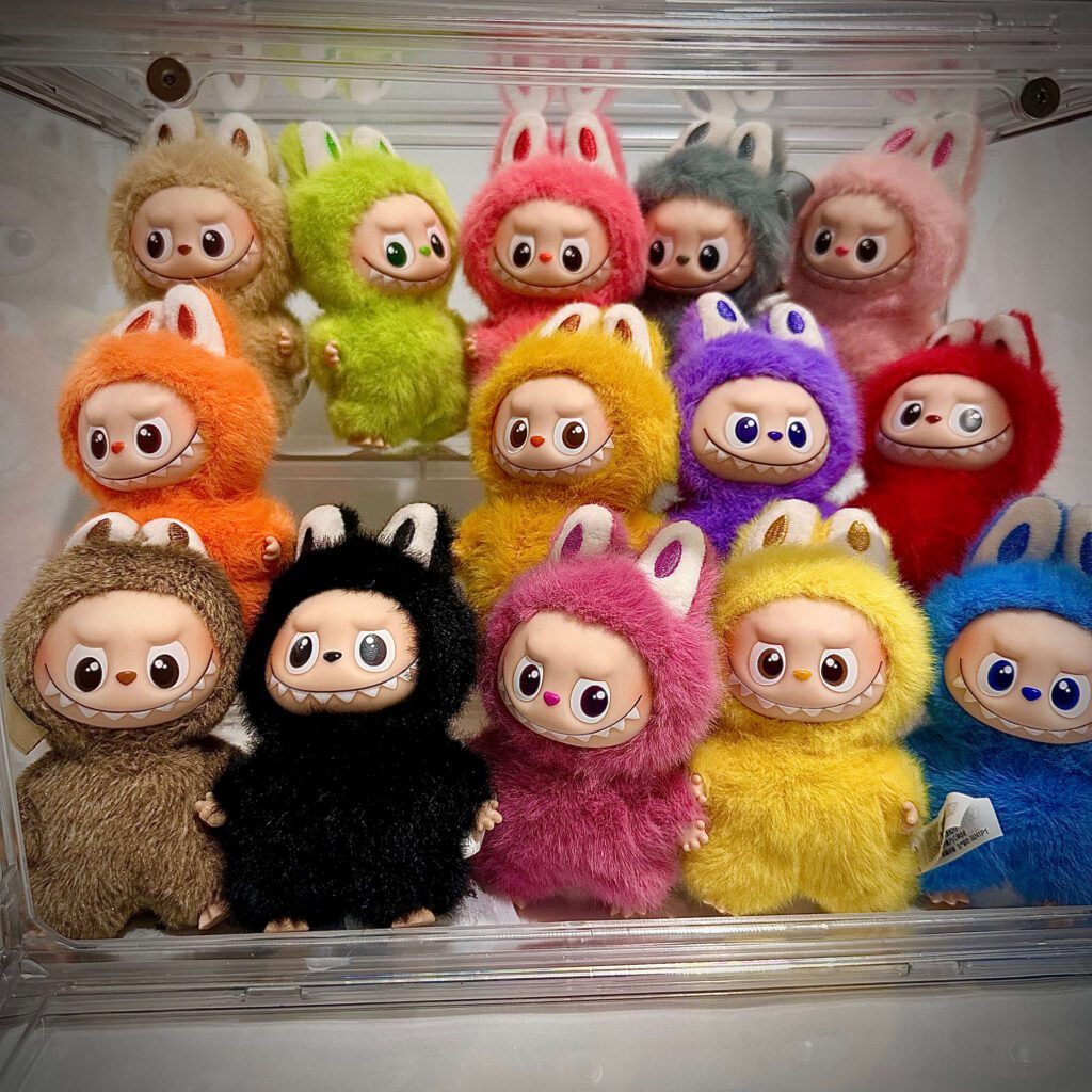 mini labubu pin for love v4 n to z acrylic display case