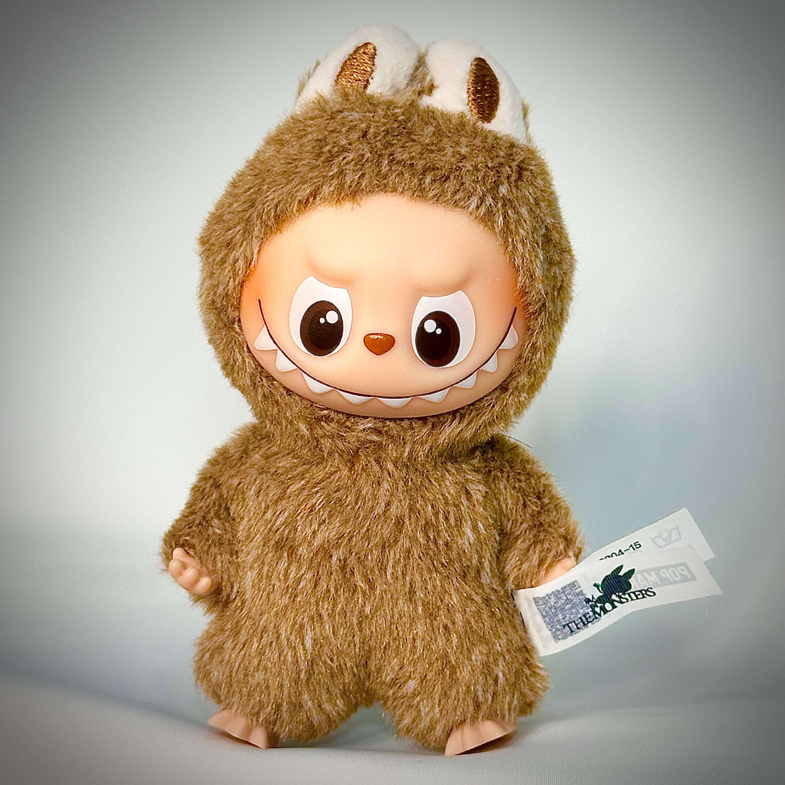 mini labubu pin for love & white background