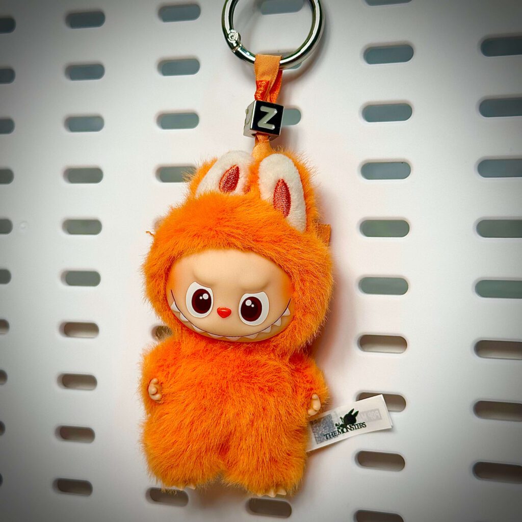 mini labubu pin for love z lanyard