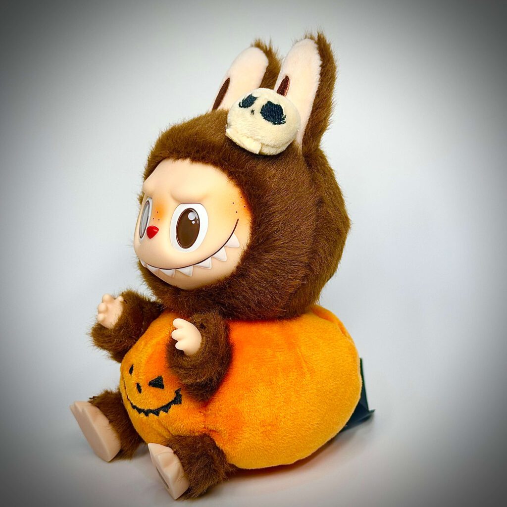 labubu halloween pumpkin left side view